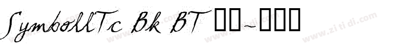 SymbollTc Bk BT 粗体字体转换